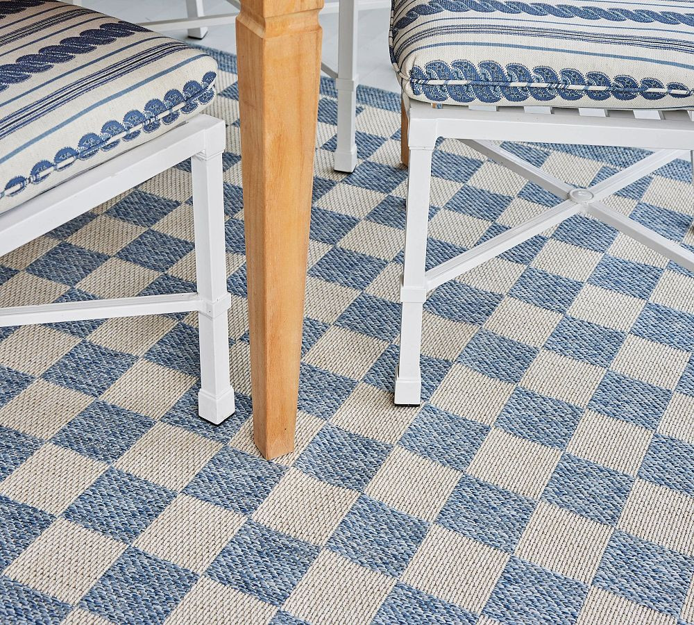 Erin Gates By Momeni Saybrook Check Outdoor Performance Rug | Pottery Barn (US)