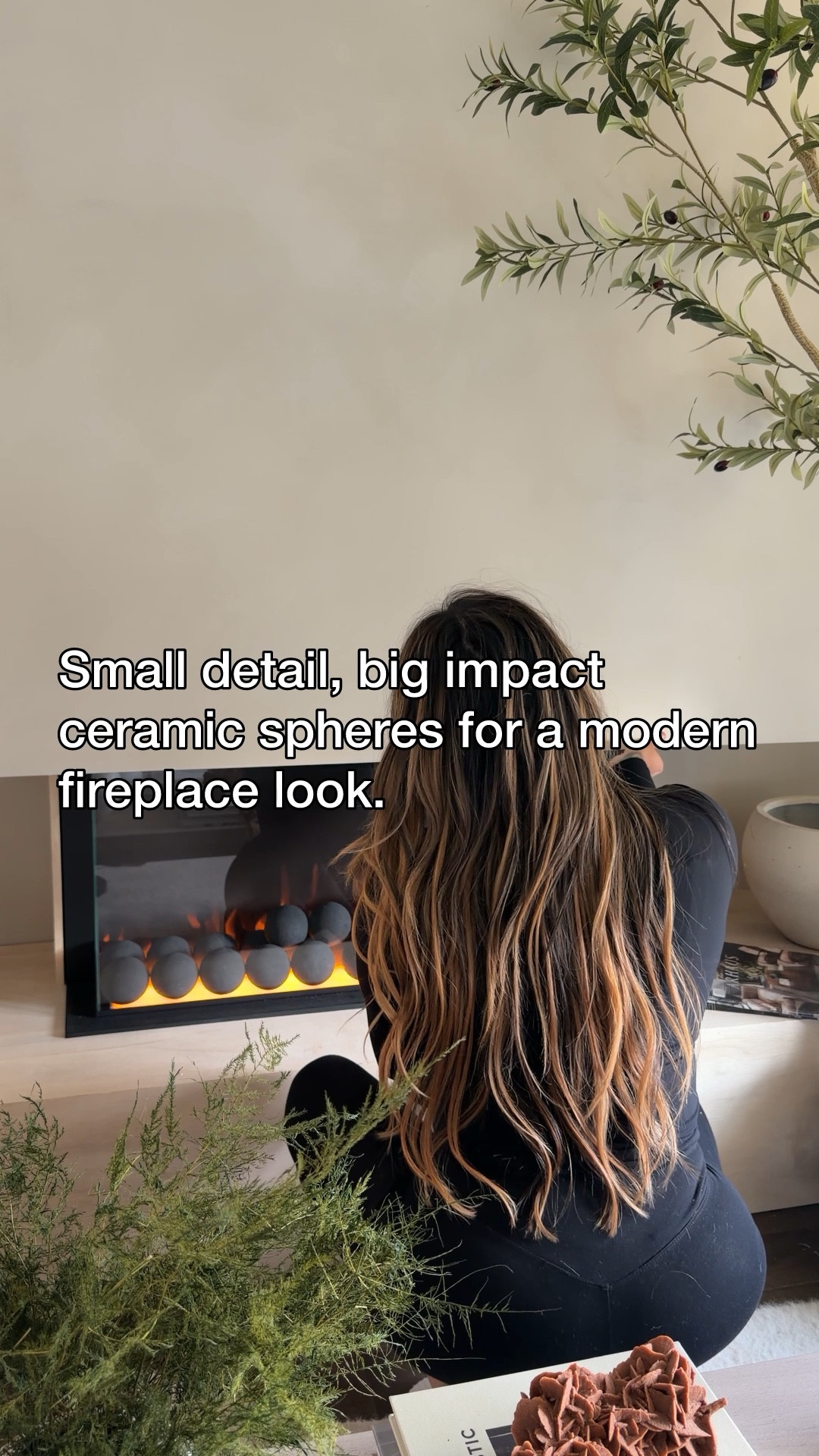 modern 3 sided fireplace 

#LTKHome