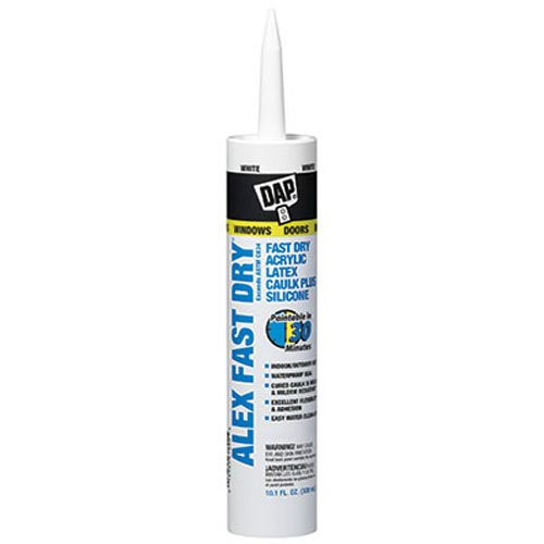 Dap 18425 Alex Fast Dry Acrylic Latex Caulk Plus Silicone 10.1-Ounce | Amazon (US)