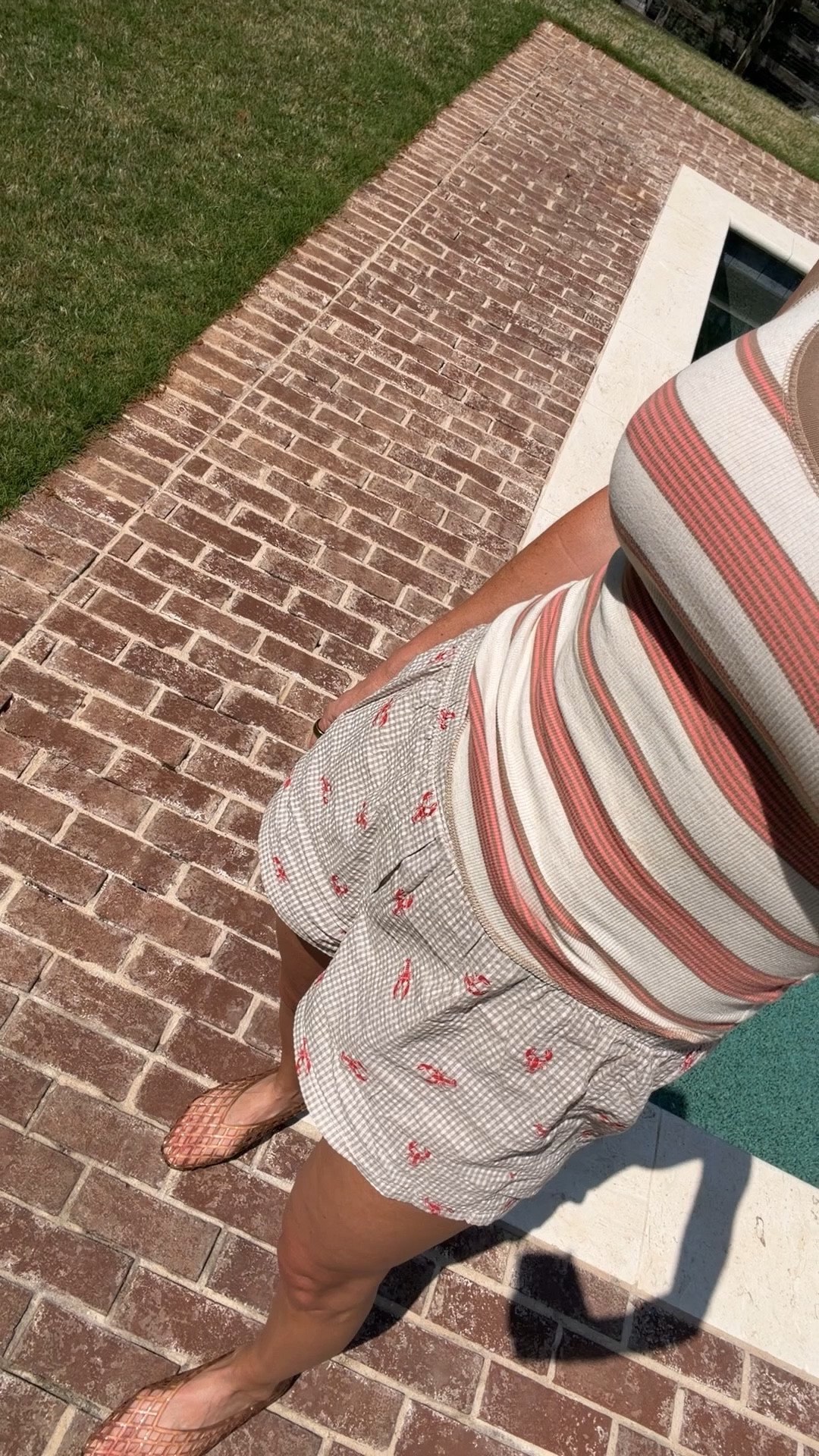 Use this exclusive code- LTKAERIE20 at checkout to stack with other discounts! 🚨 

Love these boxer shorts and ribbed tank! 🦀  wear for sleep, as a cover up, or casually ☀️ 

*Wearing size S in both, TTS

#swimcoverup #summerpjs #summeroutfits #vacationoutfitsbeach #boxershorts
#jellyflats #summershoes

#LTKSaleAlert #LTKxAerie #LTKdayinmylife