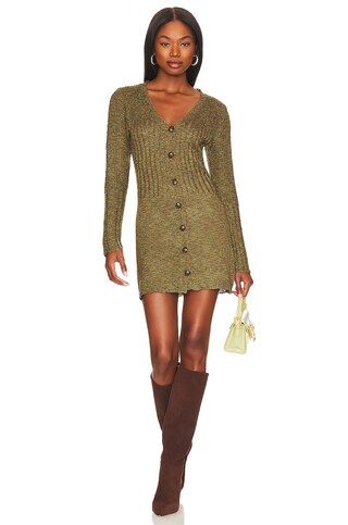ALL THE WAYS Olivia Cardigan Dress in Olive Multi from Revolve.com | Revolve Clothing (Global)