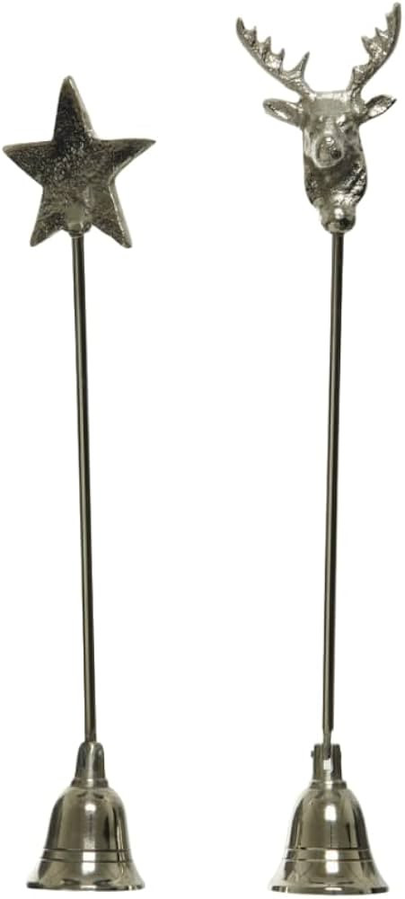 Antique Style Candle Snuffer Set, Assorted Star and Stag Decals, 29cm x 6cm | Amazon (UK)
