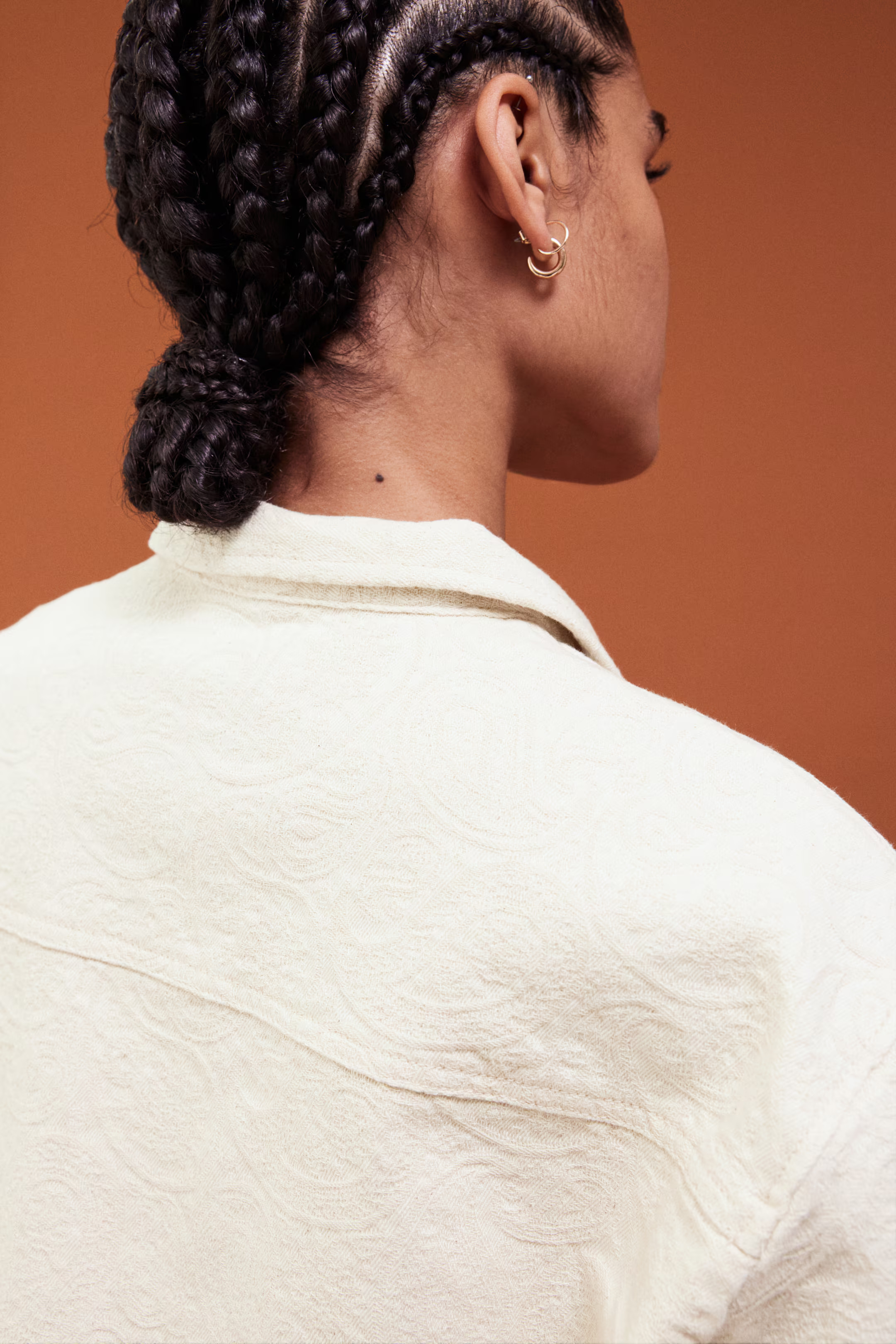 Oversized Jacquard-Denim Shirt | H&M (US + CA)