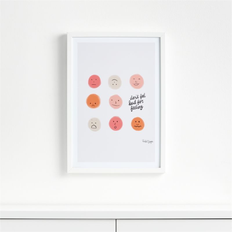 Feelings Framed Wall Art Print + Reviews | Crate & Kids | Crate & Barrel