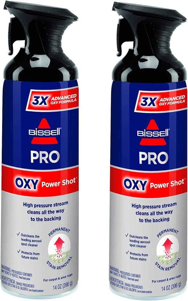 Bissell Professional Power Shot Oxy Carpet Spot, 14 Ounces, 95C9L Stain Remover, 14 Fl Oz (Pack o... | Amazon (US)