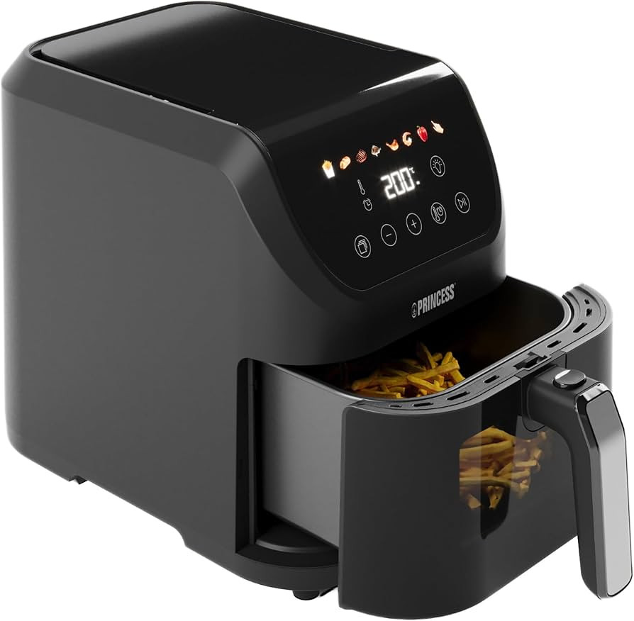 Princess Slim Airfryer 5L - 1500 W - leiser Betrieb (55 db) - Platzsparendes Design - Ölfrei - 8... | Amazon (DE)