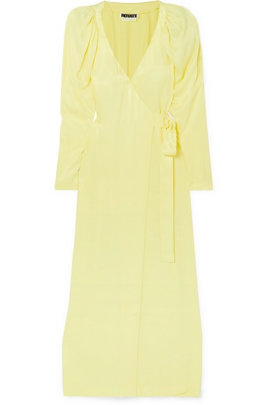 Satin wrap maxi dress | NET-A-PORTER (US)