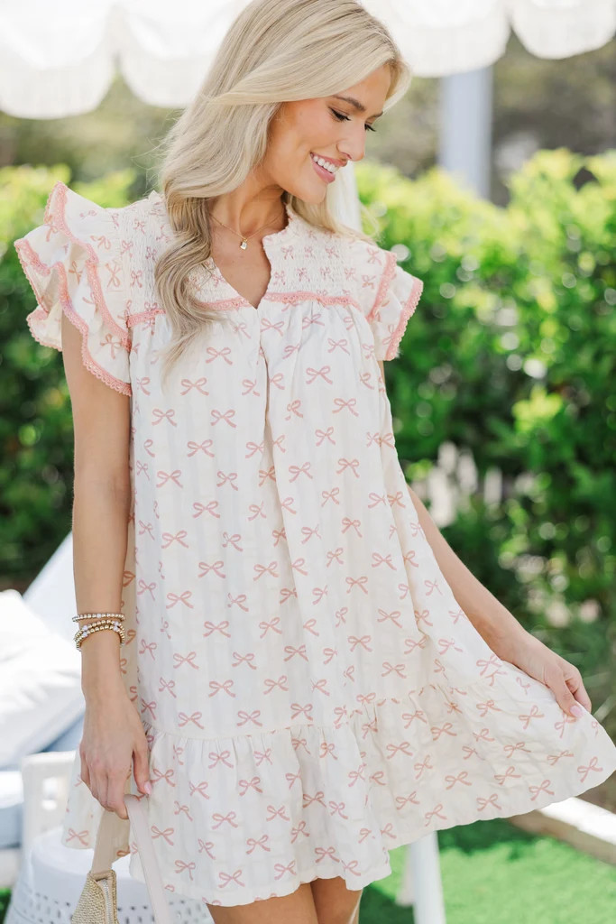 Blissful Bows Pink Babydoll Dress | The Mint Julep Boutique