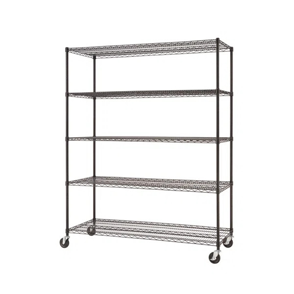 77" H x 60" W x 24" D 5 - Tier Wire Shelving Unit | Wayfair North America