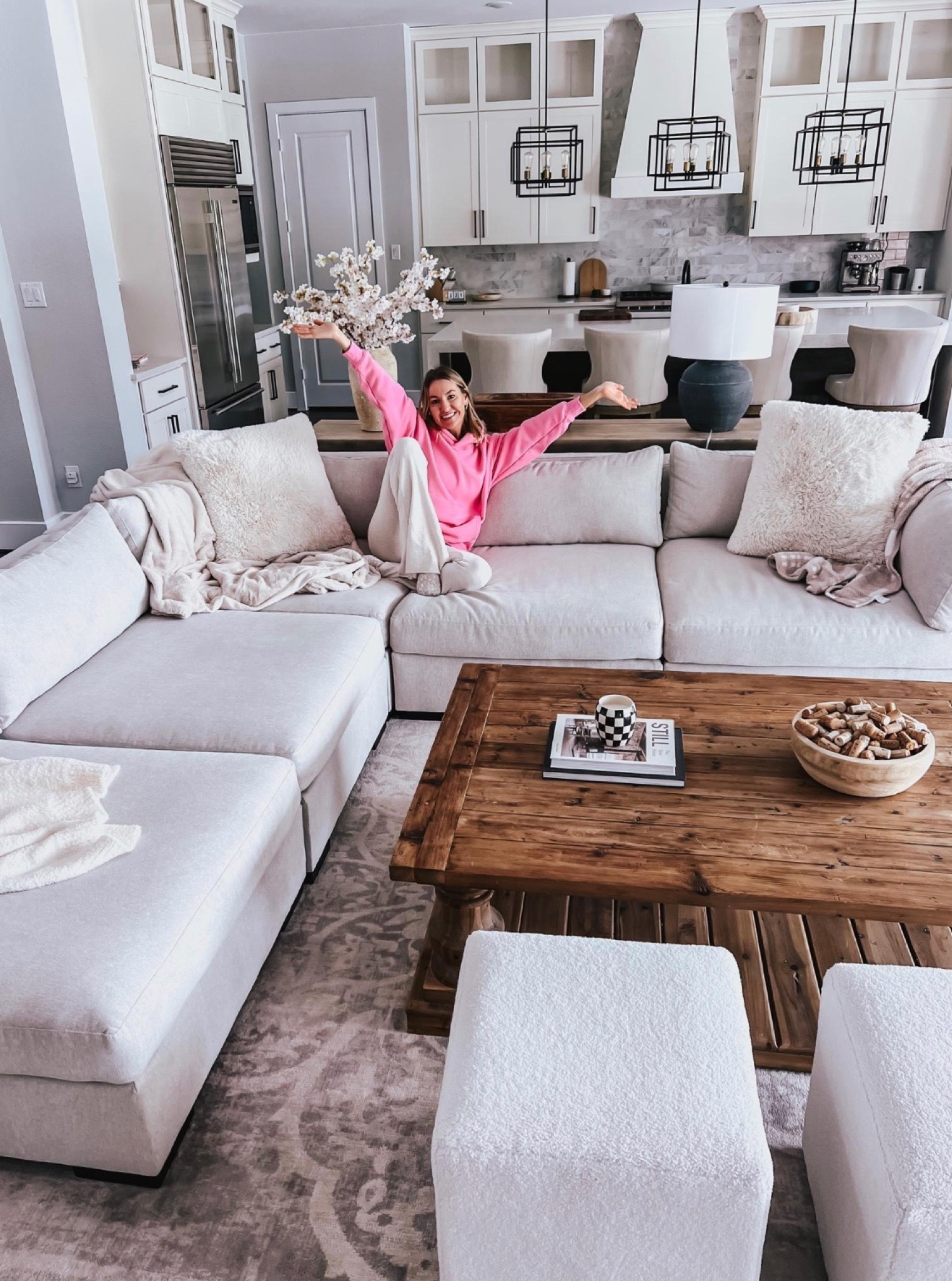 Our RH look for less cloud couch from Wayfair! Linking our living room details too 
#wayday #wayfair 

Lee Anne Benjamin 🤍

#LTKhome #LTKfamily #LTKsalealert