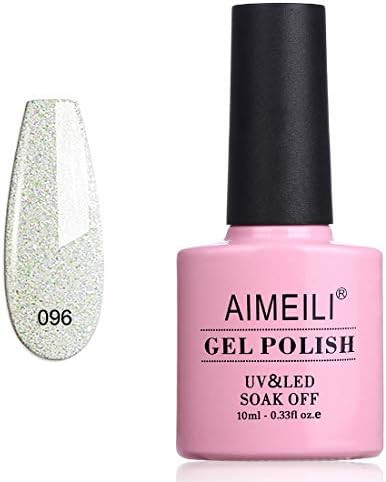 AIMEILI Soak Off UV LED Gel Nail Polish - Dancing Little Snow (096) 10ml | Amazon (US)