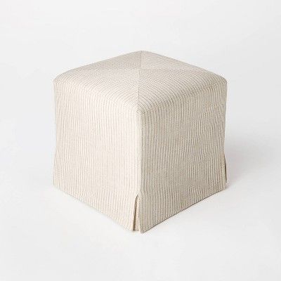 Lynwood Slipcover Cube Ottoman - Threshold™ designed with Studio McGee | Target