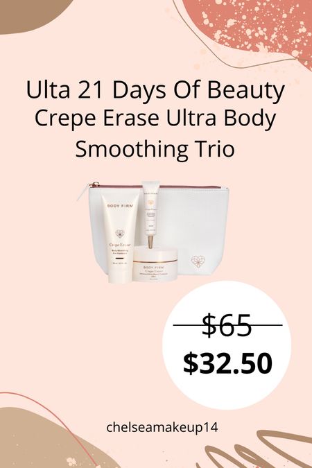 Ulta 21 Days Of Beauty // Crepe Erase Ultra Body Smoothing Trio 

#LTKbeauty #LTKsalealert