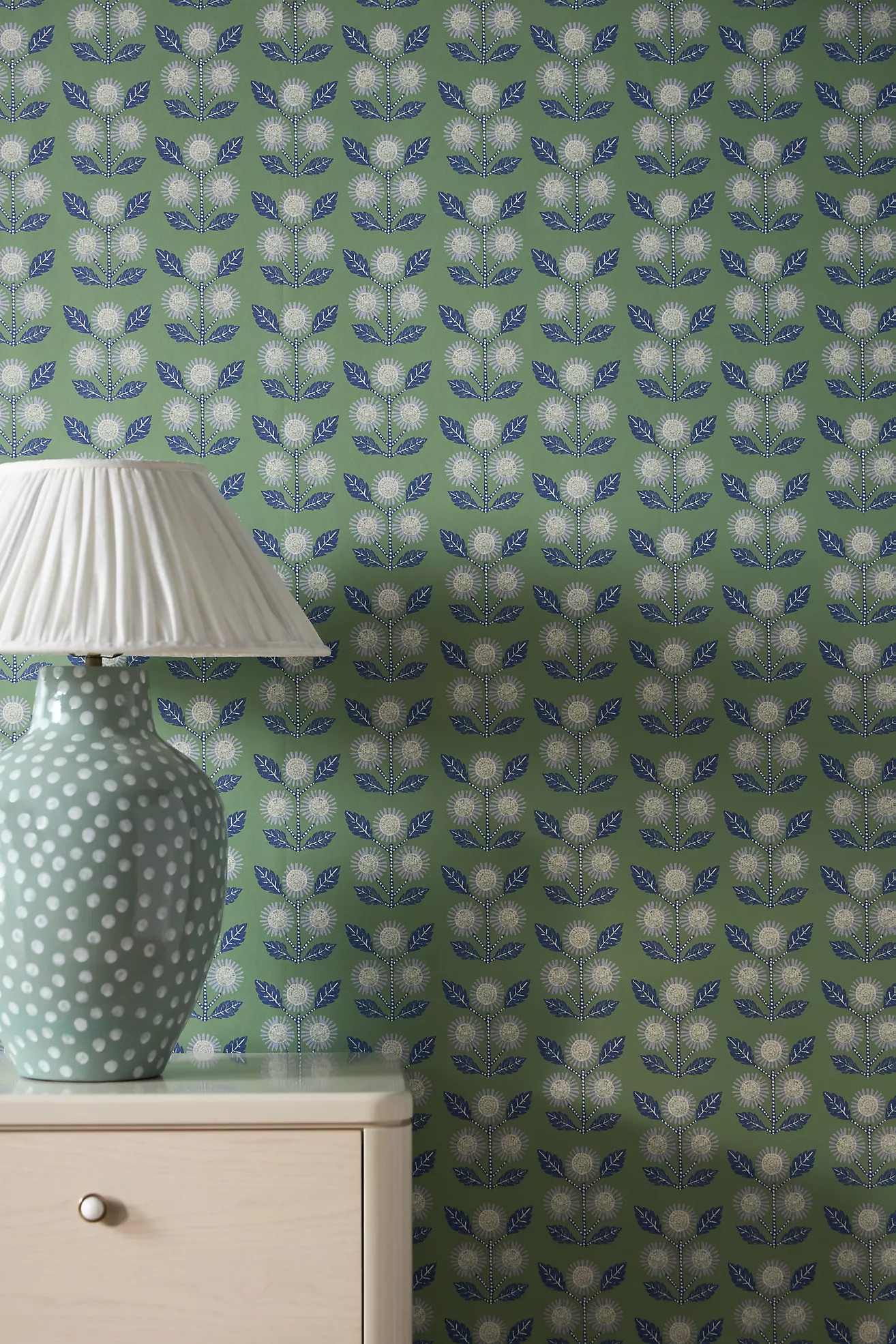 Ellen Merchant Green Wallpaper | Anthropologie (US)