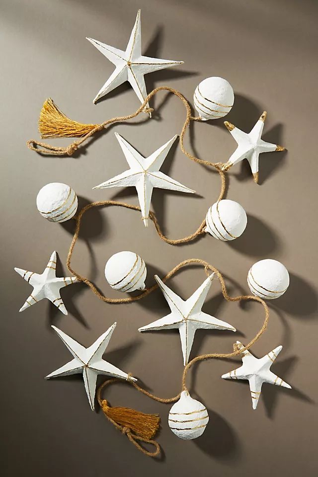 Stars and Orbs Garland | Anthropologie (US)