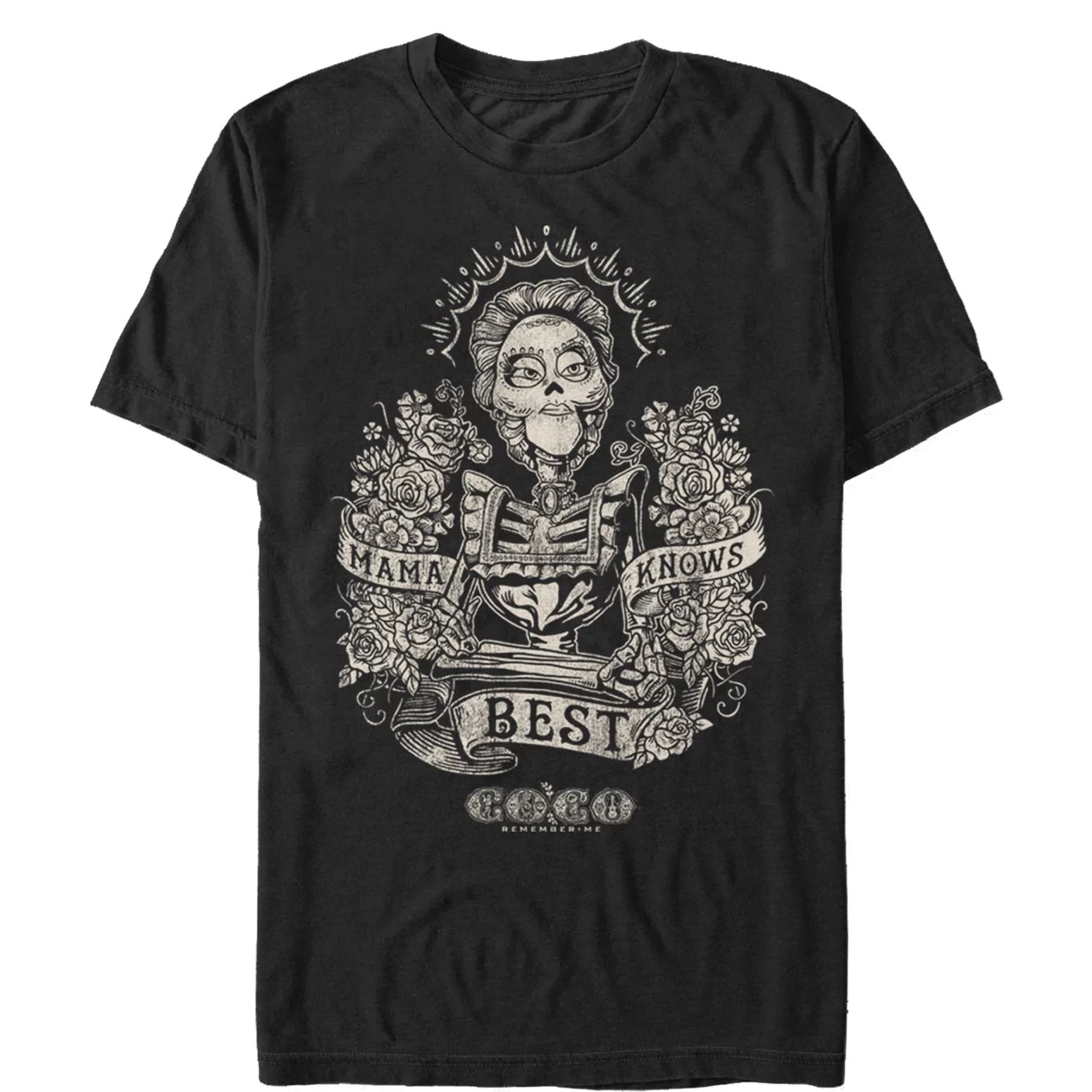 Men's Coco Mama Knows Best  Graphic Tee Black Large | Walmart (US)