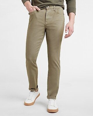 Slim Olive Hyper Stretch Jeans | Express