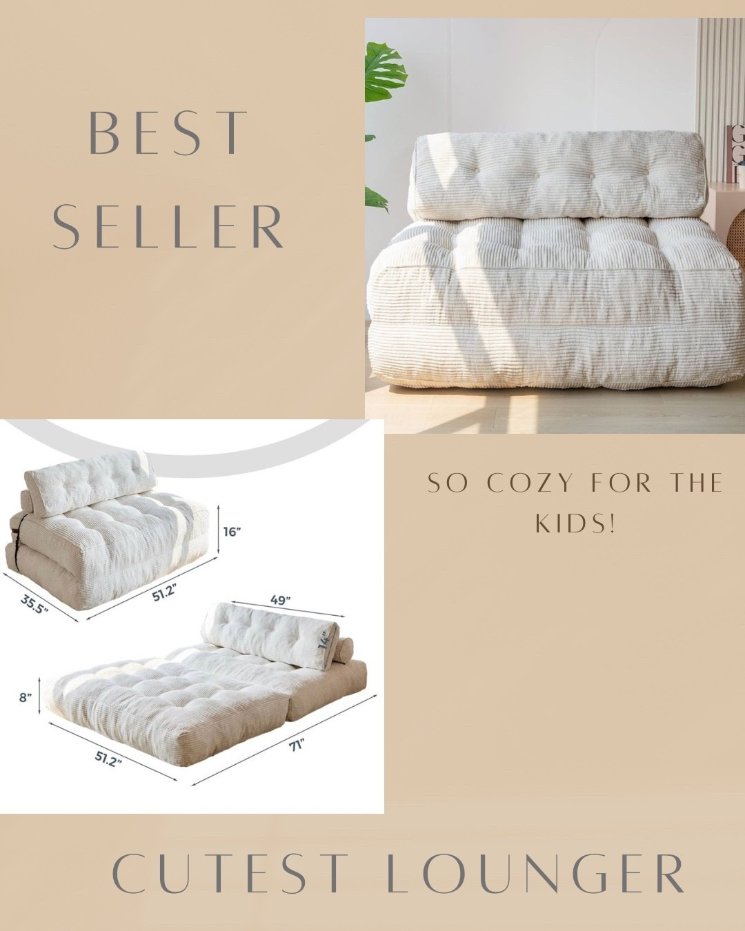 Viral couch lounger perfect for the kids and on sale!! 

#LTKSaleAlert #LTKHome #LTKFamily