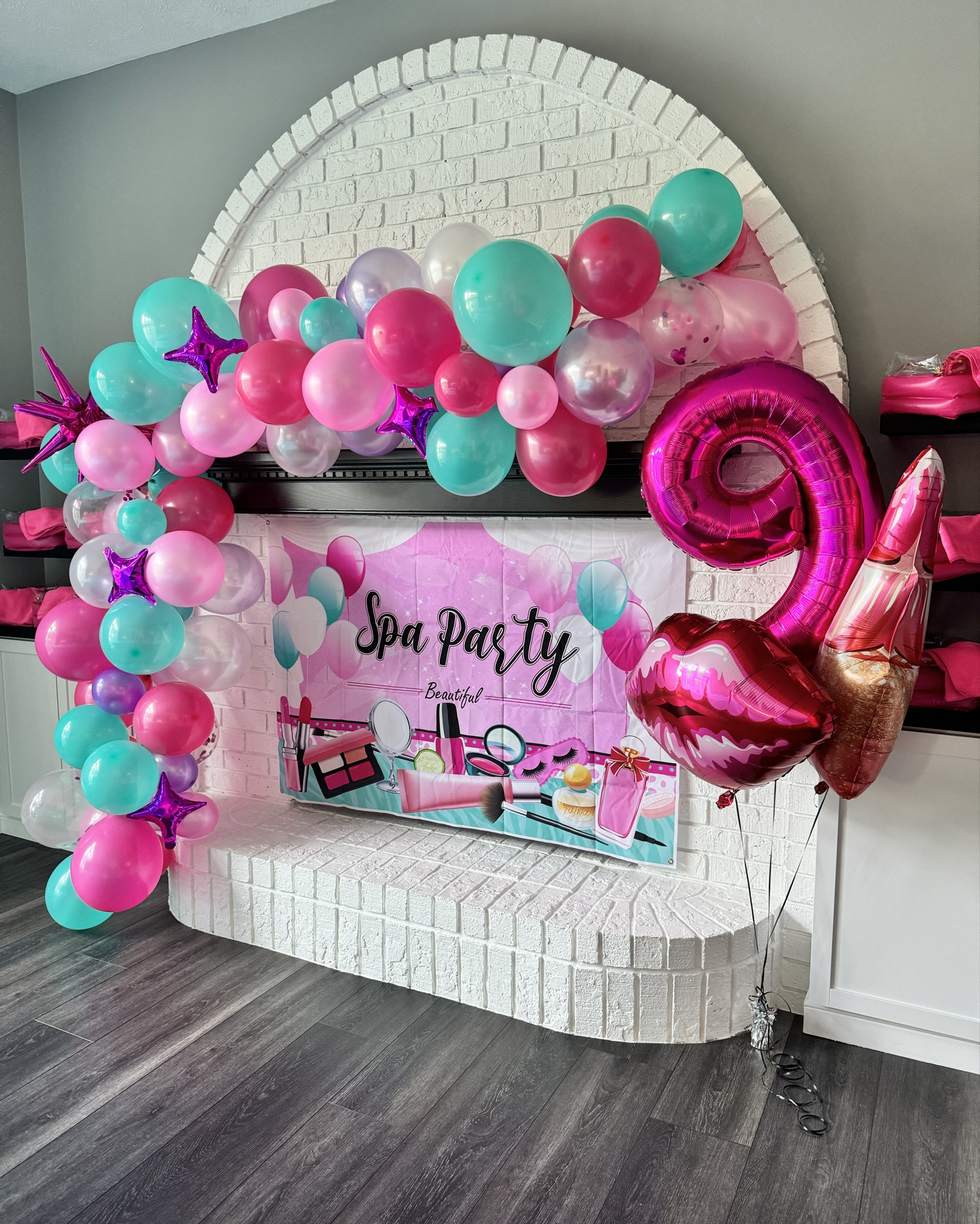 Spa birthday. Spa birthday party. Girls spa day. Girls spa party. Girls birthday idea. Balloon arch. Balloon number. Spa robes. Girls spa robes. Amazon. Amazon party supplies. Party supplies. Spa feet baths. Treat bags. Spa birthday treat bags. Amazon spa birthday. Spa party supplies. Spa birthday balloons. Disposable nail kits. Girls weekend. Spa headbands. Spa mirrors. 

#LTKParties #LTKBeauty #LTKFamily