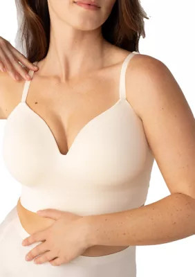 Shapermint Essentials Women's Smooth Wire Free Bra, Beige, 2X | Belk