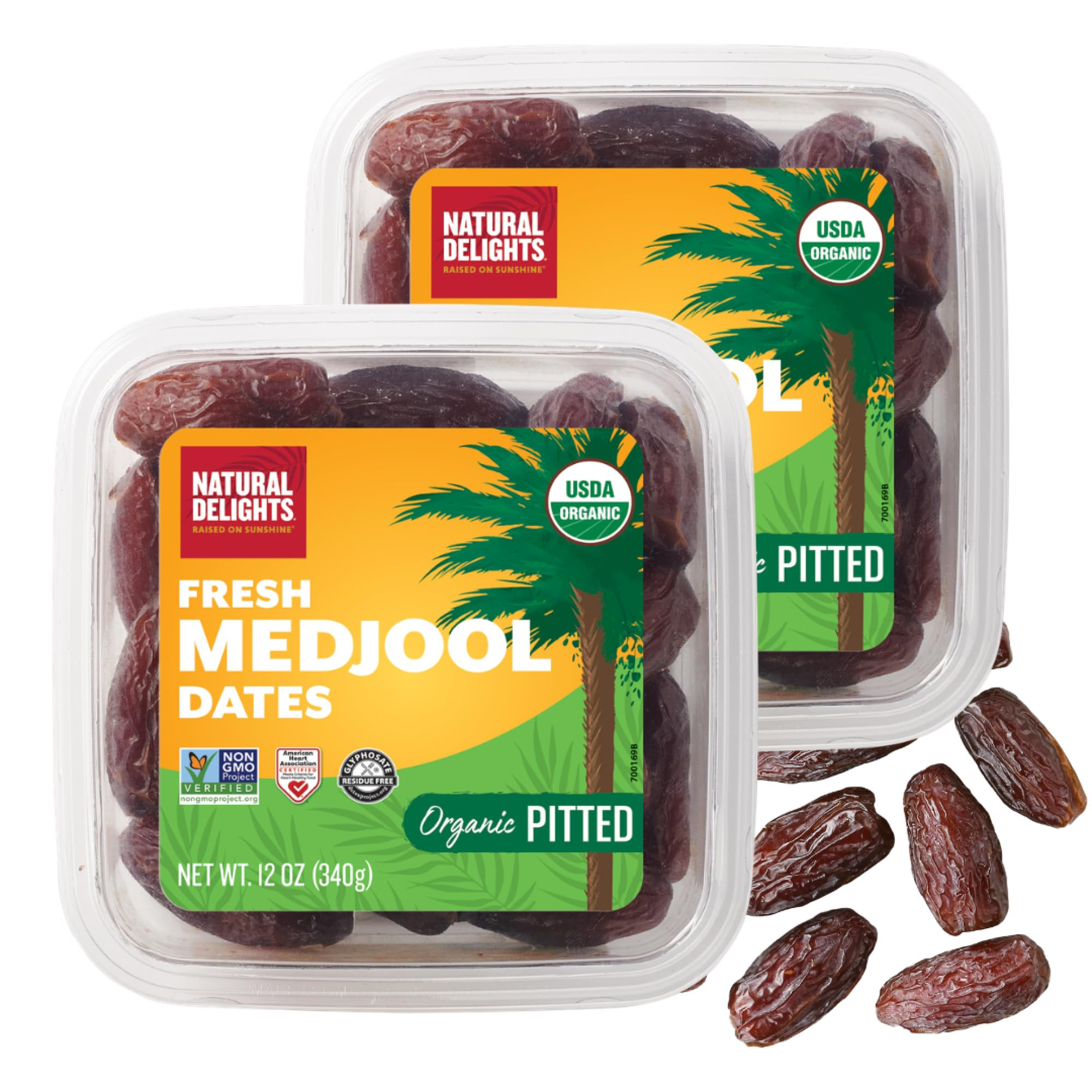 Natural Delights Organic Medjool Dates Pitted - USDA Certified Organic Fruit, Good Source of Fibe... | Amazon (US)