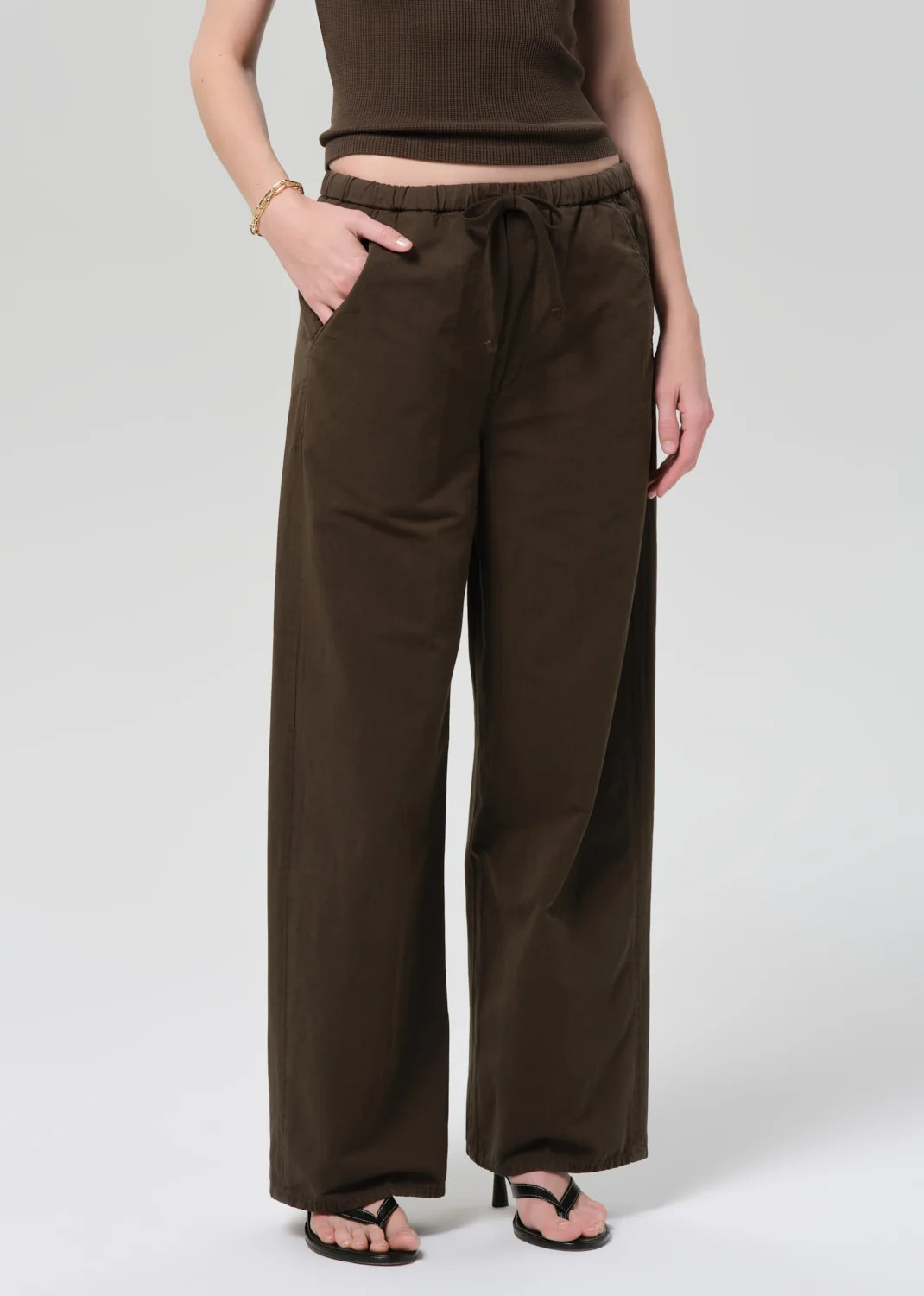 Aurora Italian Fine Twill Pull On in Moss | Citizens of Humanity