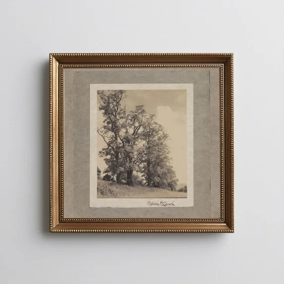 Vintage French Country Wall Art Farmhouse Wall Print Cottage Core Vintage Nursery Landscape Sketc... | Walmart (US)