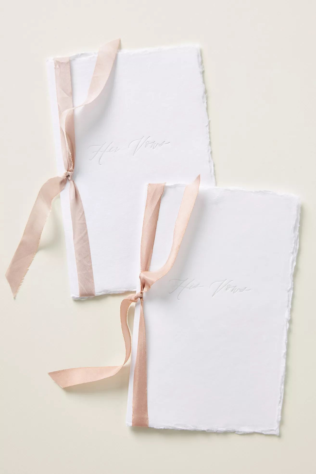 His and Hers Vow Booklets | Anthropologie (US)