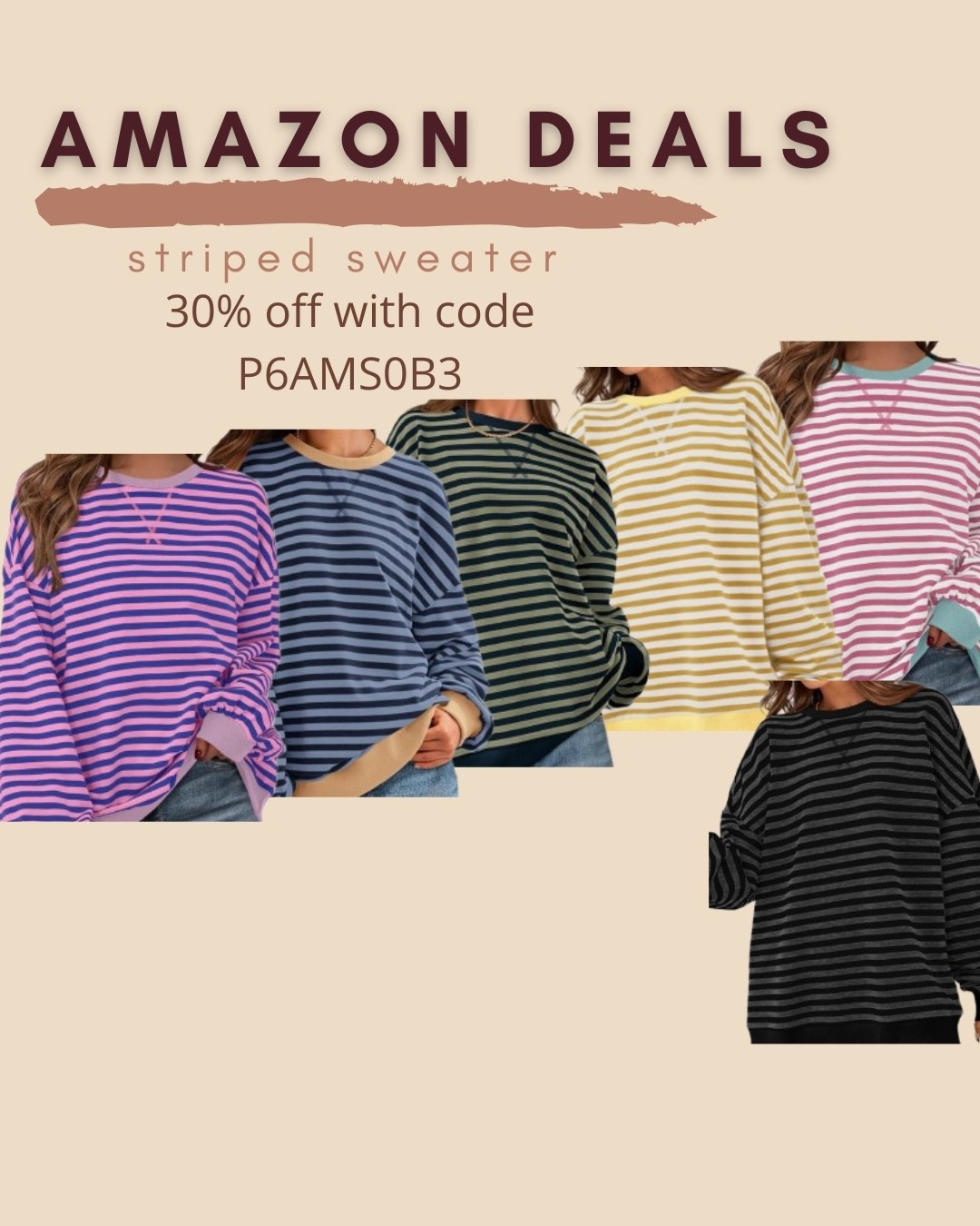 $17 ends 9/15

Amazon fashion
Amazon deals
Striped sweater
Oversized sweater

#LTKSaleAlert