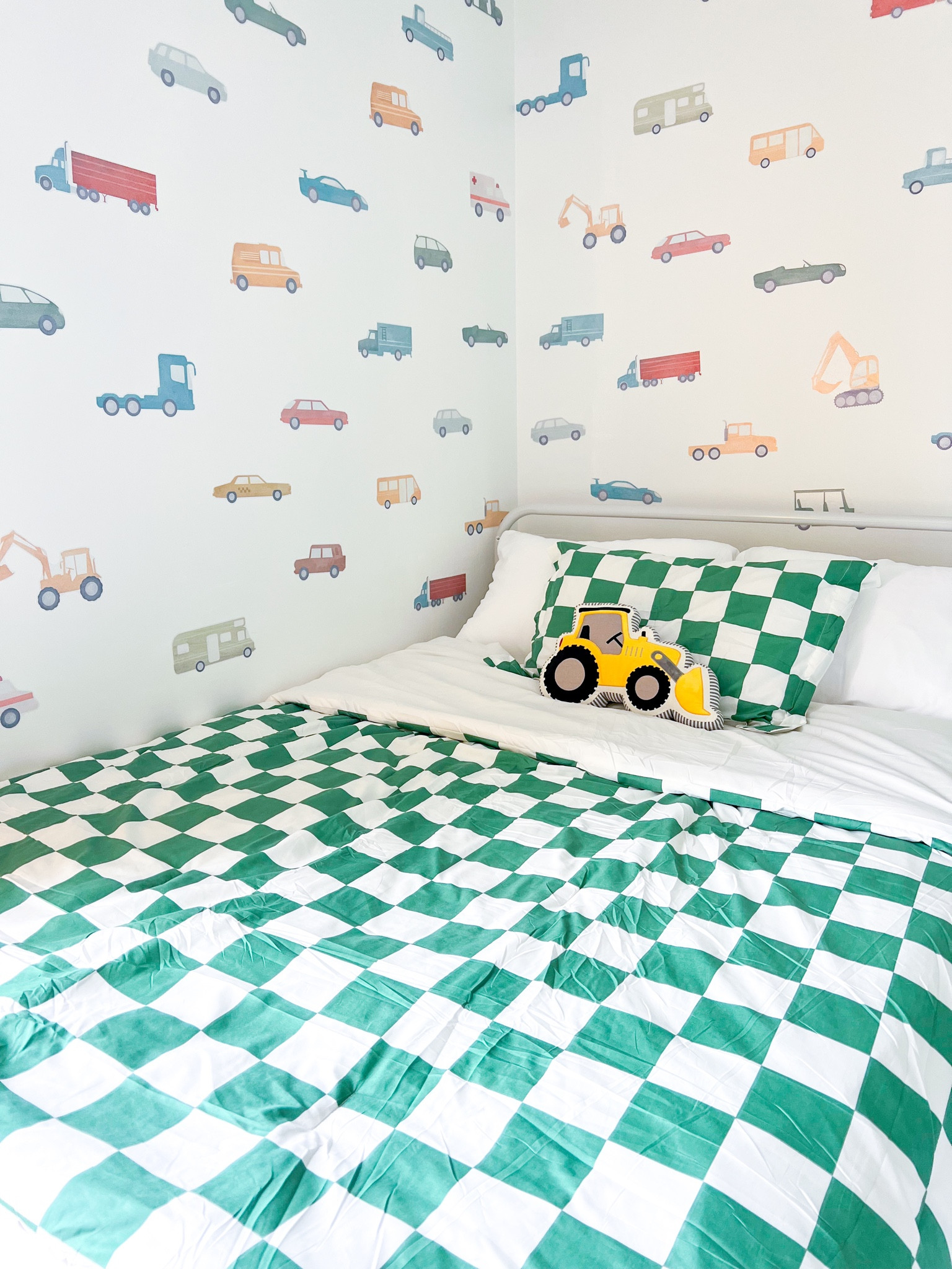 Toddler boy vehicle themed bedroom. Kids bedroom decor! Boys bedroom decor! #LTKkids #LTKhome #LTKdecor 