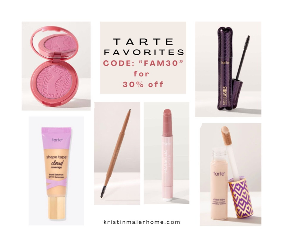 Tarte favorites for a quick, easy 4 minute face. Shop their friends and family sale with code FAVE30

#tarte #fourminuteface #fiveminuteface #tartesale #shapetape #tartefaves #beauty

#LTKsalealert #LTKSale #LTKbeauty
