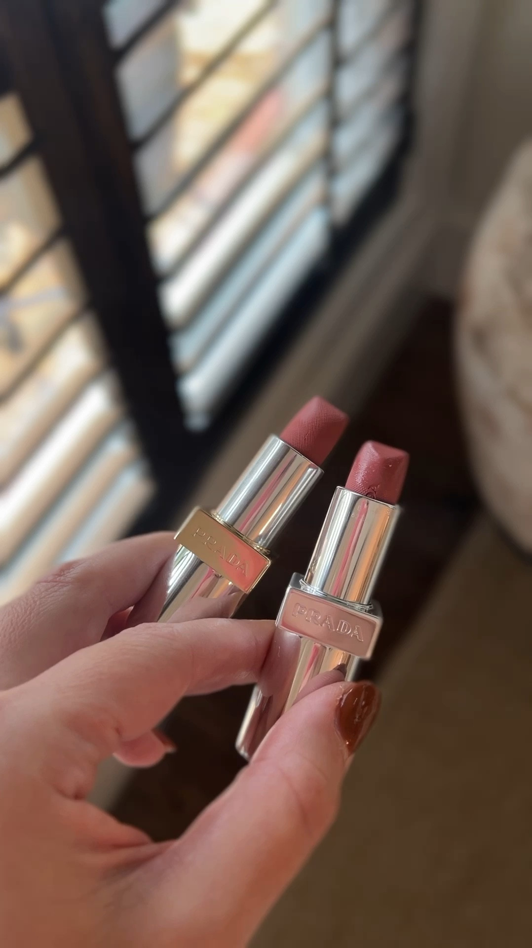 My first time wearing Prada lipstick! Loving shades B02 QUARTZ and B101 TIEPOLO

#LTKBeauty