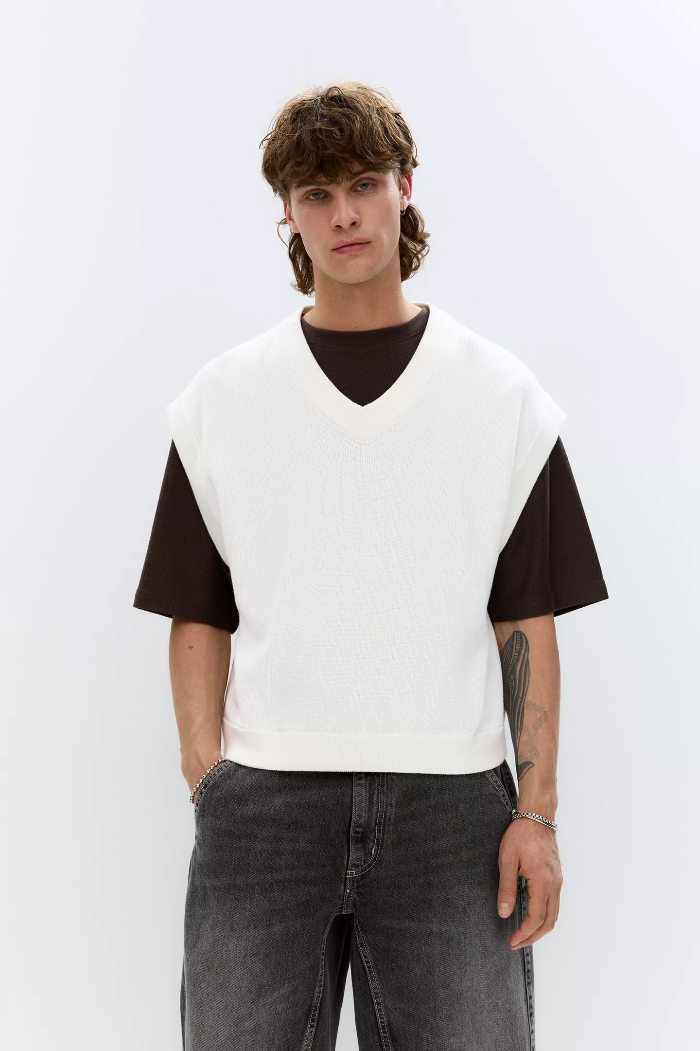 Knit vest | PULL and BEAR UK