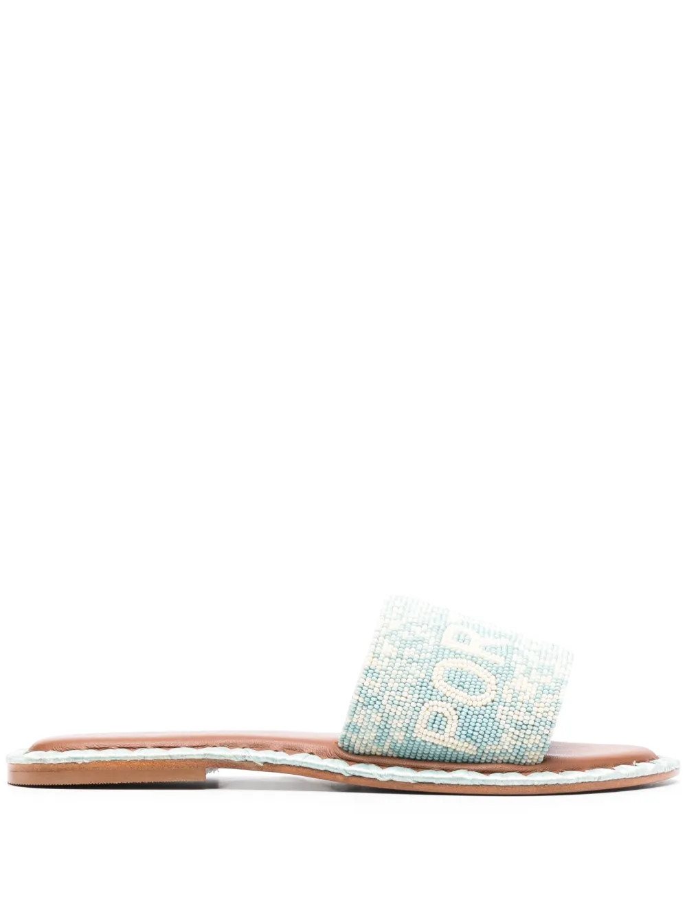 Portofino bead-embellished sandals | Farfetch Global