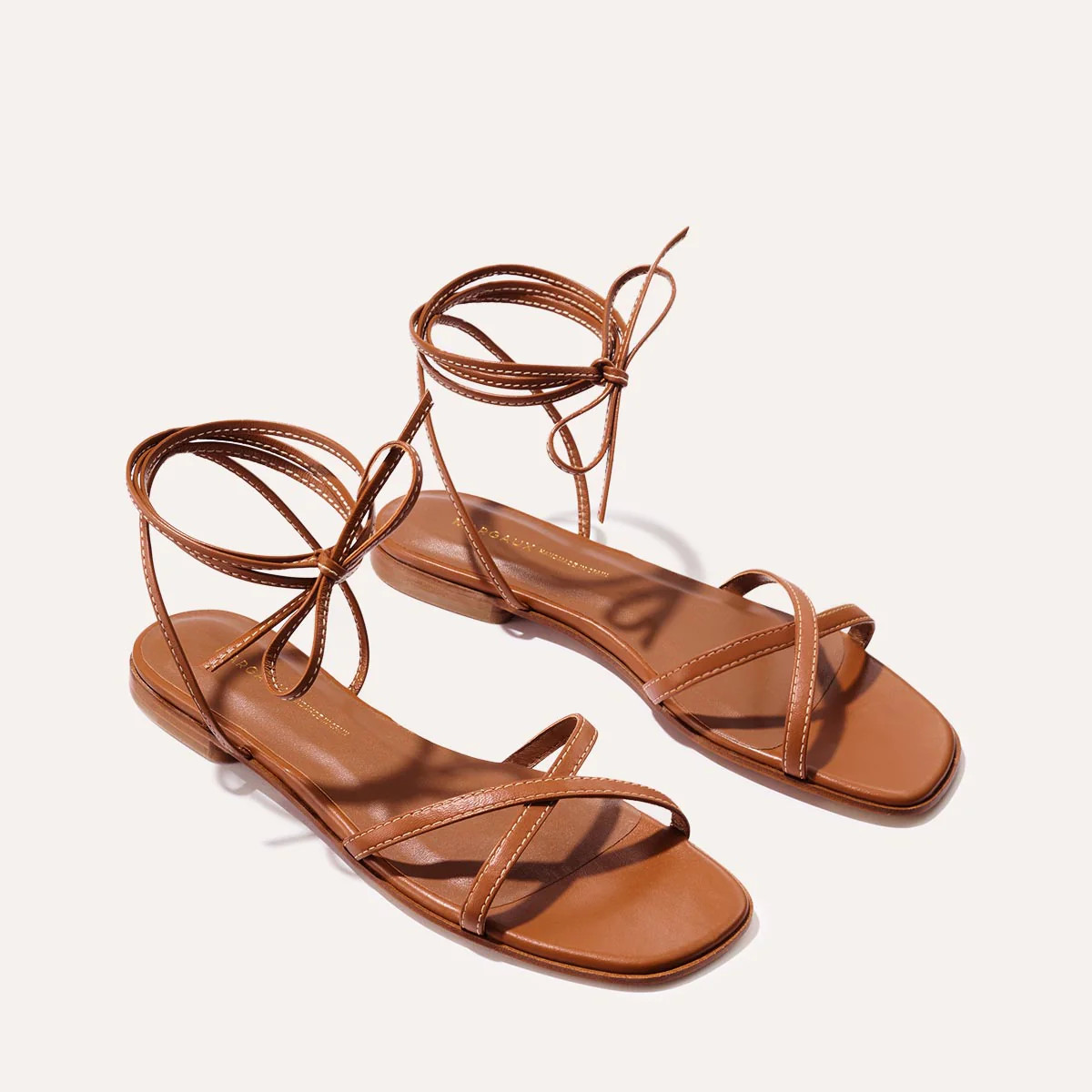 The Wrap Sandal - Saddle Nappa | Margaux