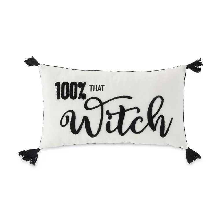 Way To Celebrate Halloween Decorative Lumbar Pillow, That Witch | Walmart (US)