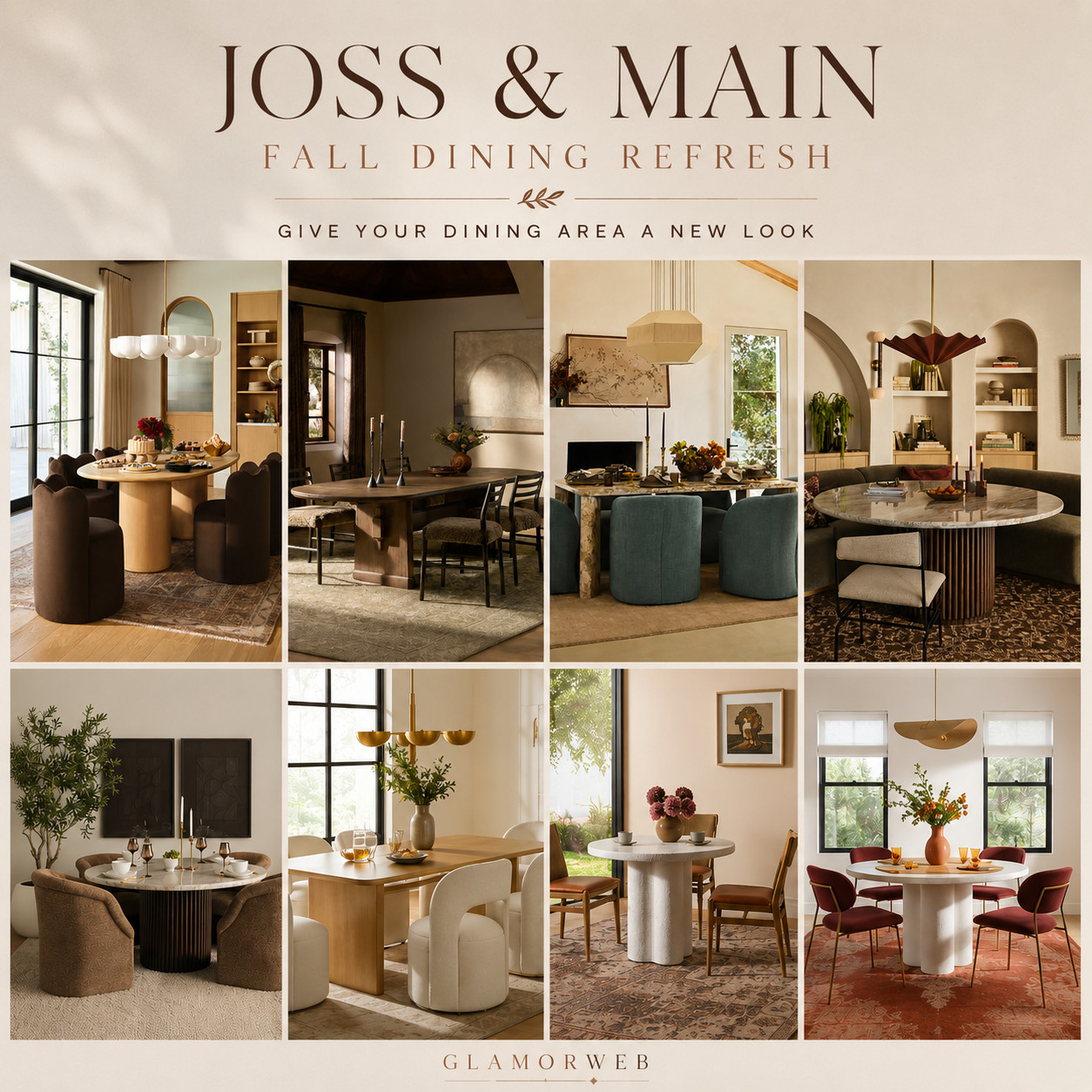 POV: your dining room is finally guest-ready for fall hosting 🍷🍂 Joss & Main understood the assignment with these stunning dining pieces. From sleek marble dining tables to rich wood finishes and luxe chairs — everything feels timeless, cozy, and elevated 🤎 Your fall dinners just got a whole lot prettier ✨

#fallhosting #diningroommakeover #jossandmainstyle #dininginspo #falltablescapeideas #luxurydecor #homestyle #diningroomgoals #marbledining #wooddining #interiorlove #cozyspaces #fallaesthetic #homeinspiration #ltkhome #ltkfallfinds #ltkdecor #modernhomevibes #neutralinterior #warmhomestyle #cozydecor #hostessvibes #diningroomdetails #homeupgrade #interiordesigninspo #fallreadyhome 

 #LTKSeasonal #LTKHome #LTKSaleAlert