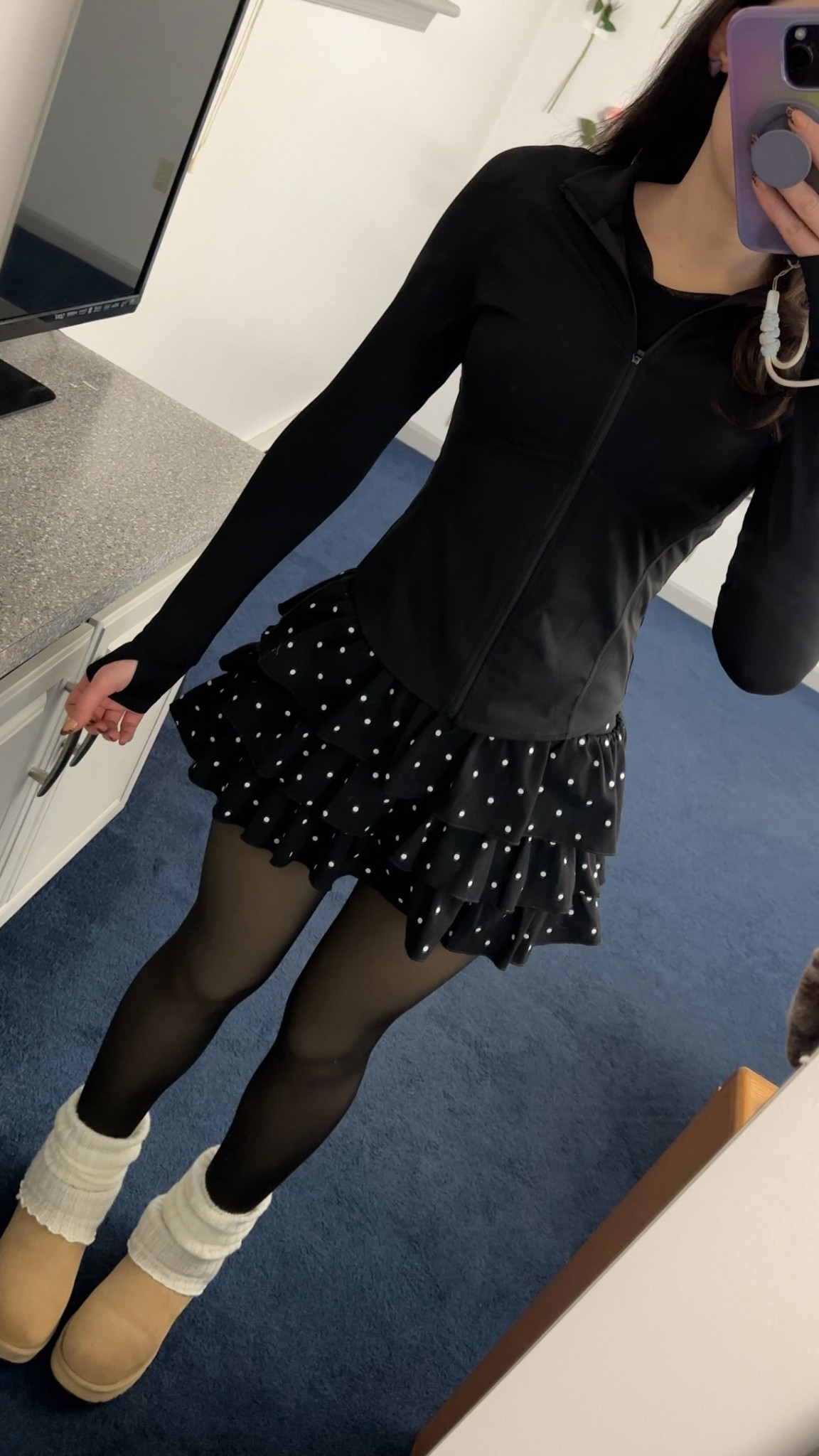 I wore this Halara jacket underneath - love this for layering when it’s cold outside! ❄️ the skirt is from @CIDER (code: WELLERMEGS15) 

#LTKSeasonal #LTKootd #LTKvlog