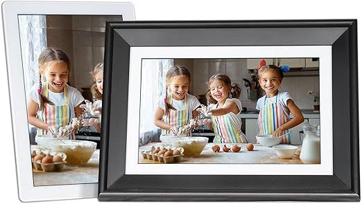 PhotoSpring 10in 16GB WiFi Digital Picture Frame, Touchscreen, Send Photos/Videos by Email, App, ... | Amazon (US)