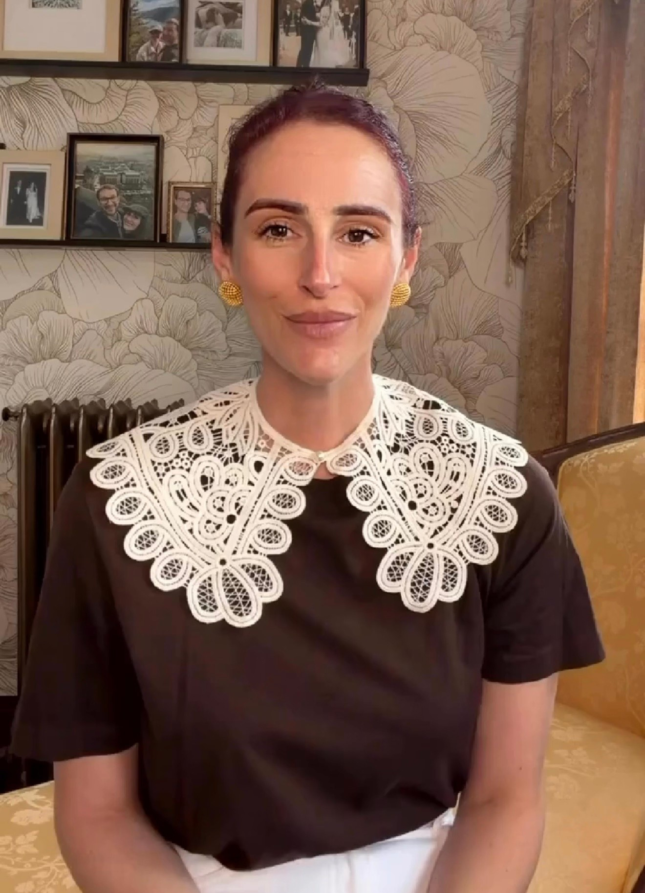 The easiest way to transform a basic tee? A statement collar 🤍 This oversized lace collar instantly elevates even the simplest outfit—turning a classic black top into something that feels feminine, intentional, and styled.

I love this piece for layering because it gives you that vintage-meets-modern look without committing to a full statement blouse. Pair it with tailored trousers (like I did here), denim, or even under a sweater for a peek of texture.

This is one of those small styling swaps that completely changes the feel of your wardrobe—high impact, minimal effort.

Styling tip: keep the base simple and let the collar do the talking. Add a bold earring or sleek bun to finish the look.

#LTKStyle #LTKSpring #StatementStyle #ElevatedBasics #ClassicWithATwist #SpringOutfits #ChicStyle #FeminineStyle #WardrobeStaples #StyleTip

#LTKgrwm #LTKootd