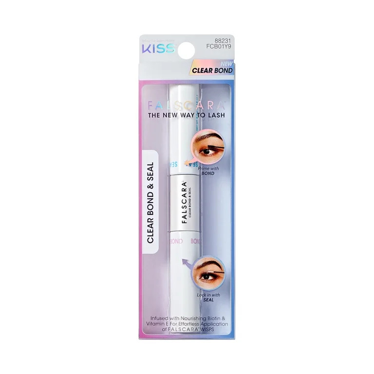 Kiss Falscara Bond & Seal False Eyelash Adhesives, Adhesive Form Clear, Net Wt. 0.29 oz. | Walmart (US)