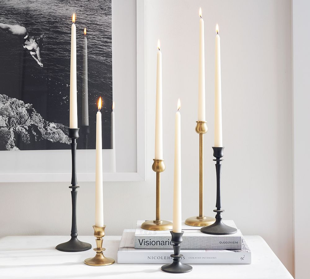 Booker Taper Candleholders | Pottery Barn (US)
