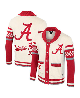 Women's Cream Alabama Crimson Tide Wild Collective Button-Up Jacquard Sweater | Macy's