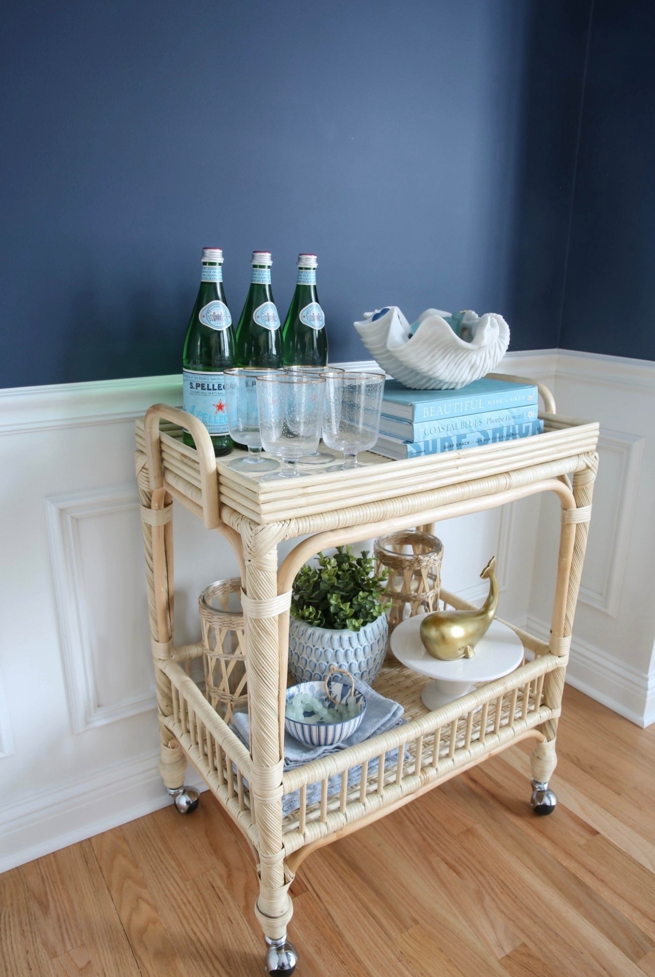 This rattan bar cart is the perfect addition to my navy blue coastal dining room! 



#LTKU #LTKHome #LTKSaleAlert
