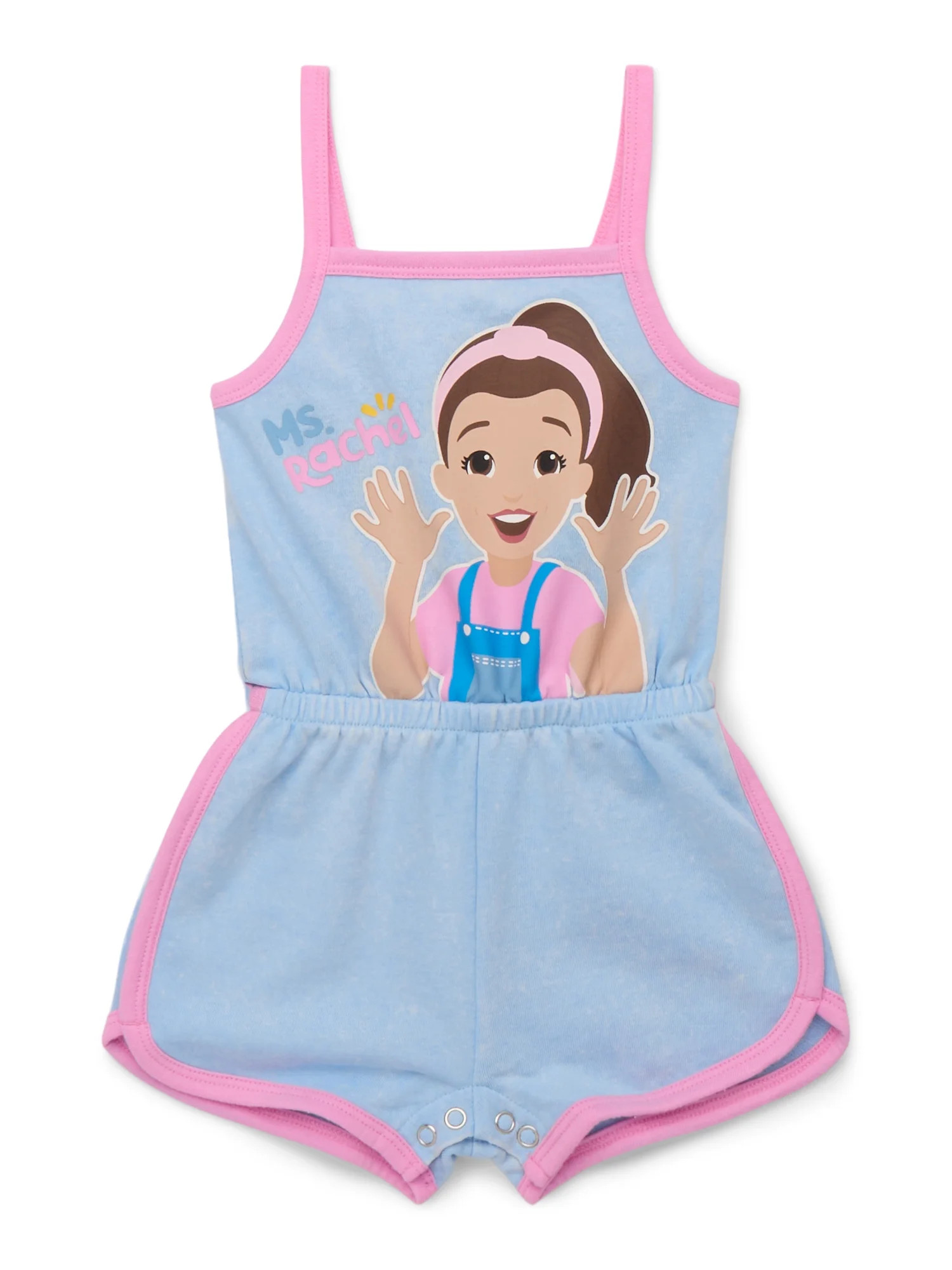 Ms. Rachel Toddler Girls' Sleeveless Graphic Romper, Sizes 12M-5T | Walmart (US)