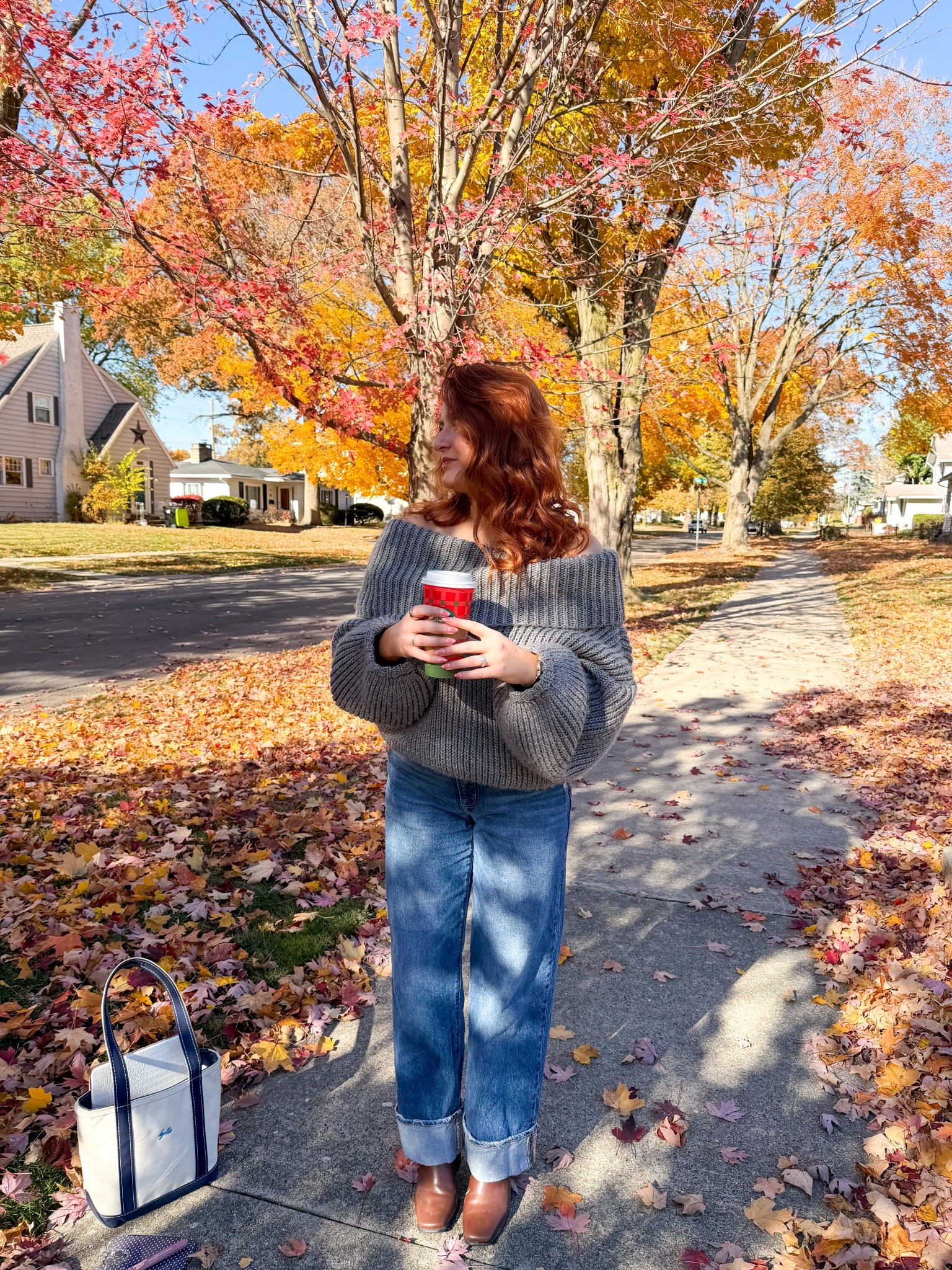 Seasonal transition outfit! 🍂☁️☕️🧸teddy 

 #LTKSeasonal #LTKGiftGuide #LTKHoliday