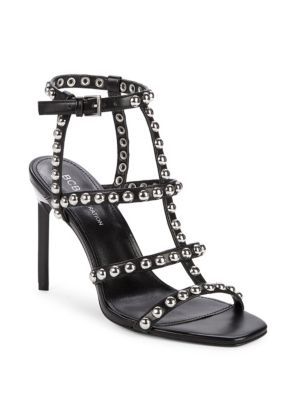 BCBGeneration - Issa Studded Stiletto Ankle Strap Sandals | Saks Fifth Avenue OFF 5TH