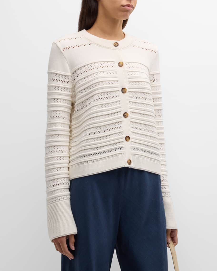 Catroux Pointelle Cardigan | Neiman Marcus