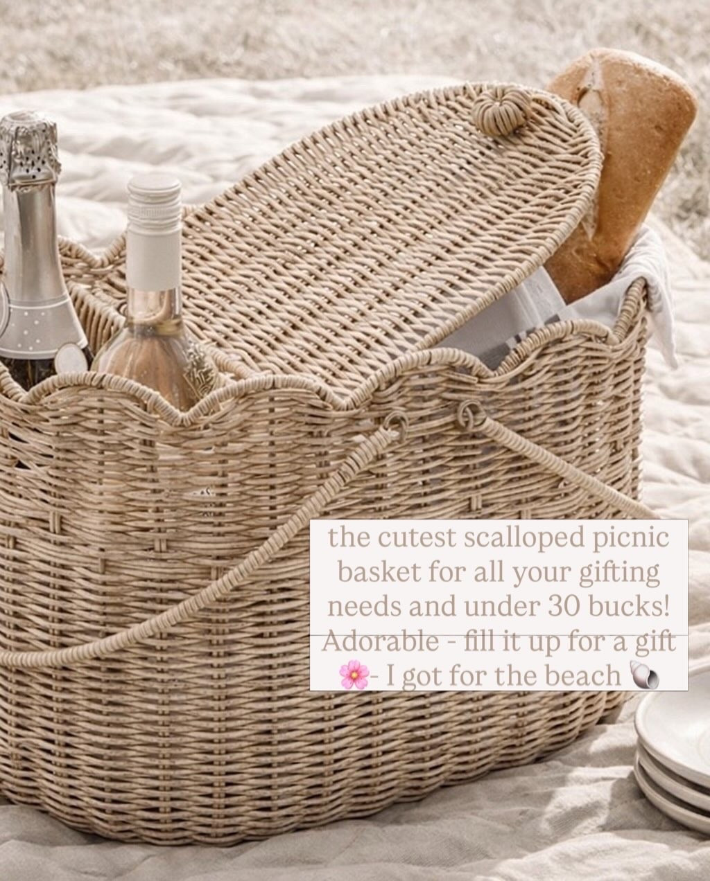 If this isn’t the cutest Walmart find I’ve seen lately 🤍 this scalloped rattan picnic basket is SO good. Priced so well and would make the sweetest gift. It’s going quick! Under $30✨

Adorable! 

#LTKHome #LTKSeasonal