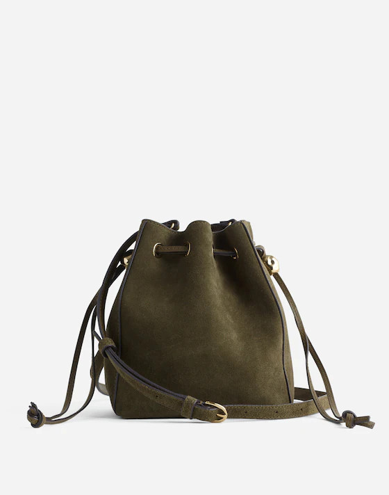 The Mini Drawstring Crossbody Bucket Bag | Madewell | Madewell